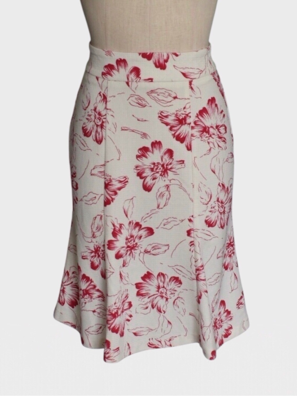 Tomorrow A Floral Godet Stretch Skirt